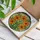 Orange Yellow Marigold Flowers Stained Glass - Tiffany Style Green Floral Mosaic Art Stained Glass Suncatcher - 3