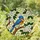 Bluebird Stained Glass Tree Branch Tiffany Style Flowers Mosaic Jewel Tones Decor Stained Glass Suncatcher - 2