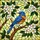 Bluebird Stained Glass Tree Branch Tiffany Style Flowers Mosaic Jewel Tones Decor Stained Glass Suncatcher - 5