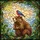 Friendly Marmot Finch Bird Tiffany Stained Glass Art - Dappled Sunlight Nature Decor Stained Glass Suncatcher - 5