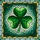 Tiffany Style Stained Glass Shamrock Heart Leaves Mosaic Tessellated Green Pattern Stained Glass Suncatcher - 5