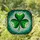 Tiffany Style Stained Glass Shamrock Heart Leaves Mosaic Tessellated Green Pattern Stained Glass Suncatcher - 2