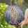 Stained Glass Candles Lavender Plants Sky Mosaic - Intricate Translucent Jewel Tone Art Stained Glass Suncatcher - 1