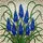 Blue Hyacinth Stained Glass Flowers, Tiffany Style Floral Mosaic Jewel Tone Home Decor Stained Glass Suncatcher - 5