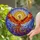 Phoenix Sun Stained Glass Tiffany Style - Fiery Feathers Swirling Cloud Mosaic Stained Glass Suncatcher - 1