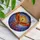 Phoenix Sun Stained Glass Tiffany Style - Fiery Feathers Swirling Cloud Mosaic Stained Glass Suncatcher - 3