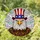Bald Eagle Uncle Sam Hat Stained Glass Mosaic - Patriotic American Flag Independence Day Stained Glass Suncatcher - 2