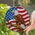 Bald Eagle American Flag Tiffany Style - Patriotic Home Decor Window Display Gift Stained Glass Suncatcher - 1