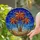 Stylized Abstract Palm Trees Sunburst Fronds Tiffany Stained Glass Night Sky Mosaic Stained Glass Suncatcher - 1