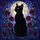 Black Cat Green Eyes Full Moon Stained Glass - Tiffany Style Red Flower Night Sky Art Stained Glass Suncatcher - 5