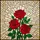 Three Red Roses Stained Glass Mosaic Art with Emerald Leaves - Radiant Tiffany Jewel Tone Stained Glass Suncatcher - 5