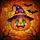 Cartoon Jack-o'-Lantern Witch Hat Bats Spiderweb Stained Glass Autumn Sky Halloween Decor Stained Glass Suncatcher - 5