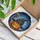 Stained Glass Jack-o'-Lantern Village Witch Hat - Glowing Twilight Sky Halloween Art Stained Glass Suncatcher - 3