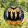 Black Cats Jack-o'-Lanterns Full Moon Autumn Bat - Halloween Celebration Home Decor Stained Glass Suncatcher - 2