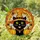 Black Cat Witch Hat Orange Pumpkins Spiderweb Tiffany Style Halloween Art Decor Stained Glass Suncatcher - 2