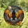 Black Bat Jack-O'-Lantern Full Moon Autumn Decor - Spooky Season Halloween Window Art Stained Glass Suncatcher - 2