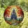 Haunted Castle Jack-O-Lanterns Witch Moon Bats - Tiffany Style Halloween Twilight Decor Stained Glass Suncatcher - 2