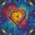 Highly Detailed Multi-Colored Stained Glass Heart Spiral Tiffany Style Geometric Mosaic Art Stained Glass Suncatcher - 5