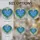 Blue Forget-Me-Not Heart Stained Glass Mosaic - Nature Lover Spring Home Decor Gift for Her Stained Glass Suncatcher - 4