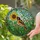 Baltimore Oriole Stained Glass Bird - Sunflower, Green Foliage, Blossoms Mosaic Art Stained Glass Suncatcher - 1
