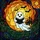 Reading Ghost Moon Bats Castle Glowing Stained Glass Night Sky Mosaic Decor Stained Glass Suncatcher - 5