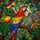 Scarlet Macaw Stained Glass Tropical Jungle Art - Tiffany Jewel Tone Richly Plumed Bird Stained Glass Suncatcher - 5