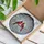 Tiffany Stained Glass Cardinal Birds Cherry Blossom Mosaic with Blue Sky Background Stained Glass Suncatcher - 3