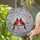 Tiffany Stained Glass Cardinal Birds Cherry Blossom Mosaic with Blue Sky Background Stained Glass Suncatcher - 1