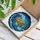 Majestic Sea Turtle Stained Glass Ocean Waves Art - Tiffany Jewel Tone Underwater Mosaic Stained Glass Suncatcher - 3