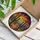 Tiffany Stained Glass Desert Landscape Saguaro Cactus Barrel Prickly Pear Sunset Mountains Stained Glass Suncatcher - 3