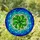 Four-Leaf Clover Heart Leaves Stained Glass Mosaic - Intricate Tiffany Green Blue Stained Glass Suncatcher - 2