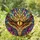 Fiery Golden Dragon Eye Stained Glass Art - Tiffany Style Jewel Tones Mosaic Scales Stained Glass Suncatcher - 2