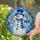 Cheerful Snowman Stained Glass Winter Mosaic - Tiffany Style Snowy Landscape Home Decor Stained Glass Suncatcher - 1