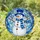 Cheerful Snowman Stained Glass Winter Mosaic - Tiffany Style Snowy Landscape Home Decor Stained Glass Suncatcher - 2