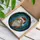Fluffy Long-haired Tabby Cat Santa Hat Stained Glass - Christmas Cat Lover Gift Stained Glass Suncatcher - 3