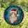 Fluffy Long-haired Tabby Cat Santa Hat Stained Glass - Christmas Cat Lover Gift Stained Glass Suncatcher - 2