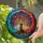 Tree of Life Stained Glass - Glowing Intricate Mosaic Jewel Tone Art Window Decor Gift Stained Glass Suncatcher - 1