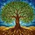 Tree of Life Stained Glass Art - Tiffany Style Mosaic Gnarled Trunk Roots & Canopy Stained Glass Suncatcher - 5