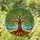 Tree of Life Stained Glass Art - Tiffany Style Mosaic Gnarled Trunk Roots & Canopy Stained Glass Suncatcher - 2