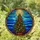 Tiffany Stained Glass Christmas Tree Red Ornaments Star Night Sky Mosaic - Holiday Decor Gift Stained Glass Suncatcher - 2