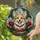 Corgi Dog Christmas Ornaments Pine Branches Gift Box - Tiffany Glass Style Holiday Decor Stained Glass Suncatcher - 1