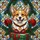 Corgi Dog Christmas Ornaments Pine Branches Gift Box - Tiffany Glass Style Holiday Decor Stained Glass Suncatcher - 5