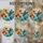 Iridescent Hummingbird Stained Glass Red Flowers Mosaic Amber Blue Teal Sky Tiffany Style Stained Glass Suncatcher - 4