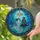 Ghostly Female Pirate Captain Stained Glass Art Underwater Shipwreck Dark Vines Roses Stained Glass Suncatcher - 1
