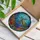 Majestic Sea Turtle Coral Reef Stained Glass - Underwater Ocean Mosaic Tiffany Jewel Tone Art Stained Glass Suncatcher - 3