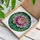 Full-Bloom Peony Stained Glass Art - Tiffany Style Intricate Botanical Mosaic Decor Stained Glass Suncatcher - 3