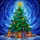 Stained Glass Christmas Tree Ornaments Gift Boxes - Winter Night Sky Jewel Tone Decor Stained Glass Suncatcher - 5