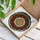 Christian Cross Poinsettia Wreath Stained Glass Mosaic - Jewel Tone Christmas Religious Decor Stained Glass Suncatcher - 3