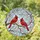 Stained Glass Red Cardinal Birds Cherry Blossom Tree Branch Tiffany Style Window Art Stained Glass Suncatcher - 2