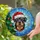 Rottweiler Santa Hat Christmas Tree Tiffany Stained Glass Art - Holiday Dog Lover Gift Decor Stained Glass Suncatcher - 1